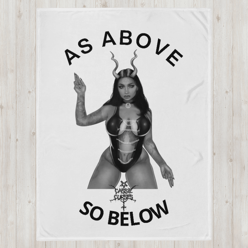 As Above So Below Throw Blanket