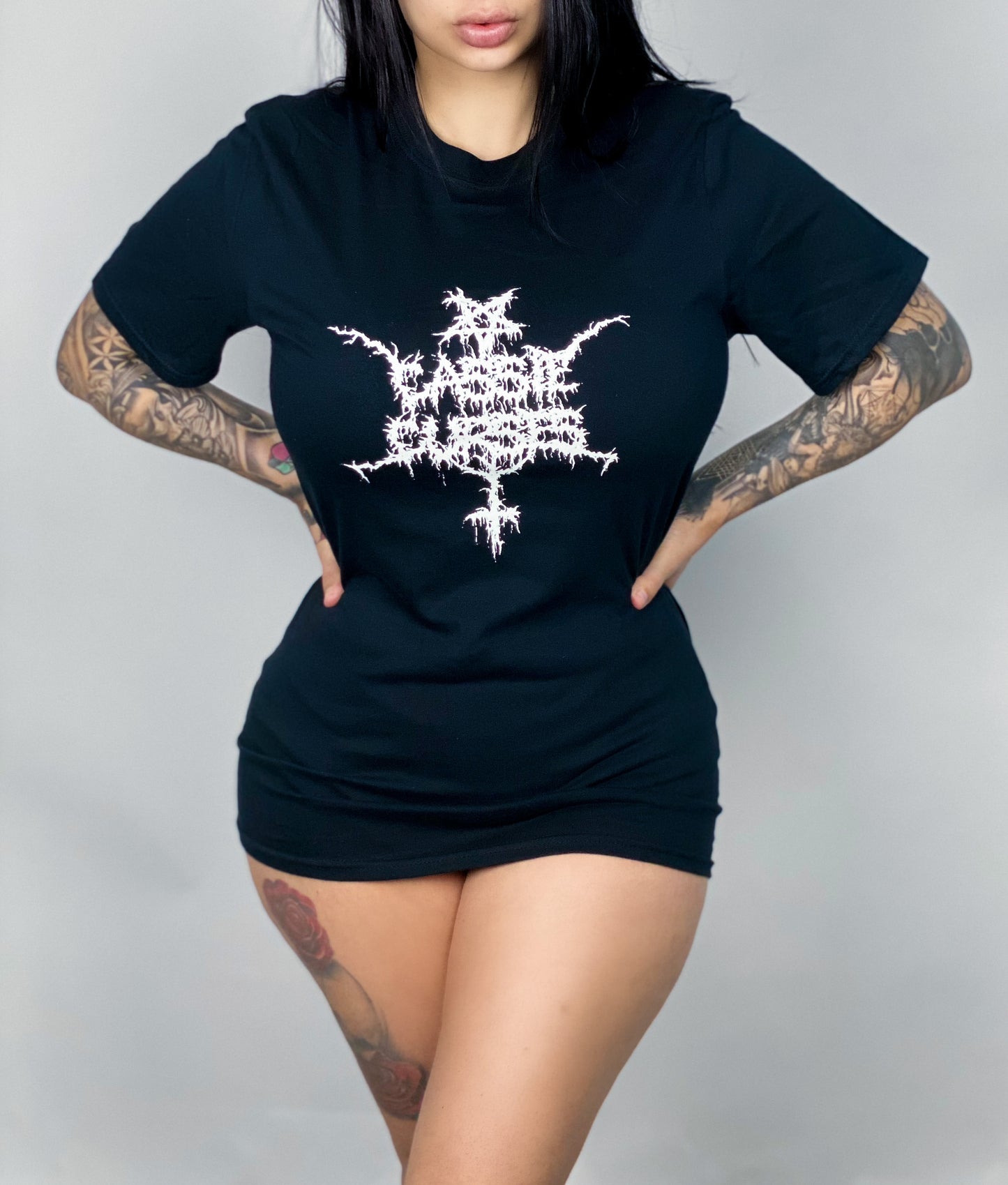 Cassie Curses Brutal Logo Screen Printed Shirt